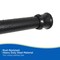 Kenney Mfg Twist & Fit No Tools Tension Shower Curtain Rod, 42-72in, Black KN609C/5HUS - alternate 4